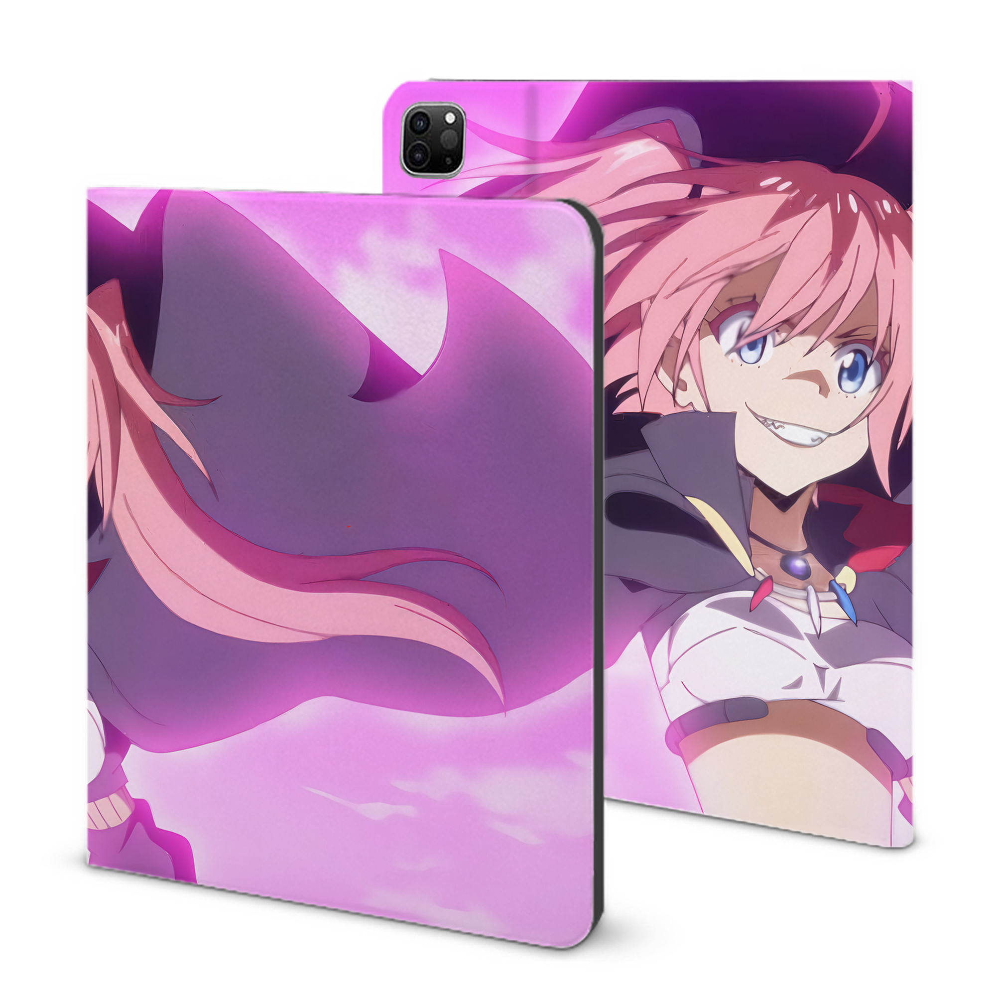 （画像用） 転スラ Regarding Reincarnated to Slime IPad ケース ブック型 PUレザー TPU 耐衝撃 軽量 薄型 ペン収納なし 全面保護 IPad 各モデル対応